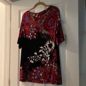 Chicos travelers cowl neck half sleeve tunic